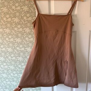 Brown Sleeveless Dress